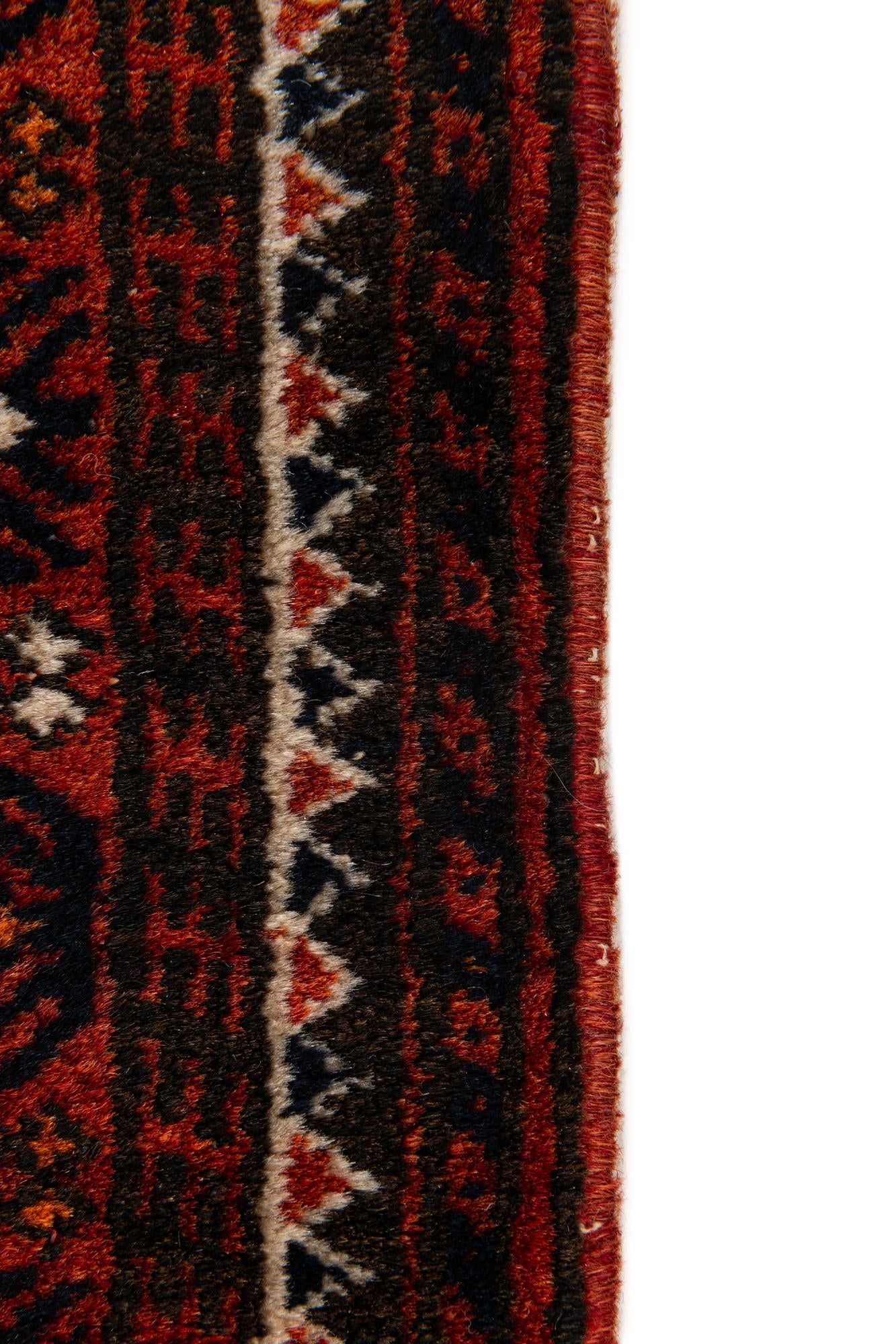 90cm x 155cm anudado a mano Afghan Ersari Alfombra Oriental Lana