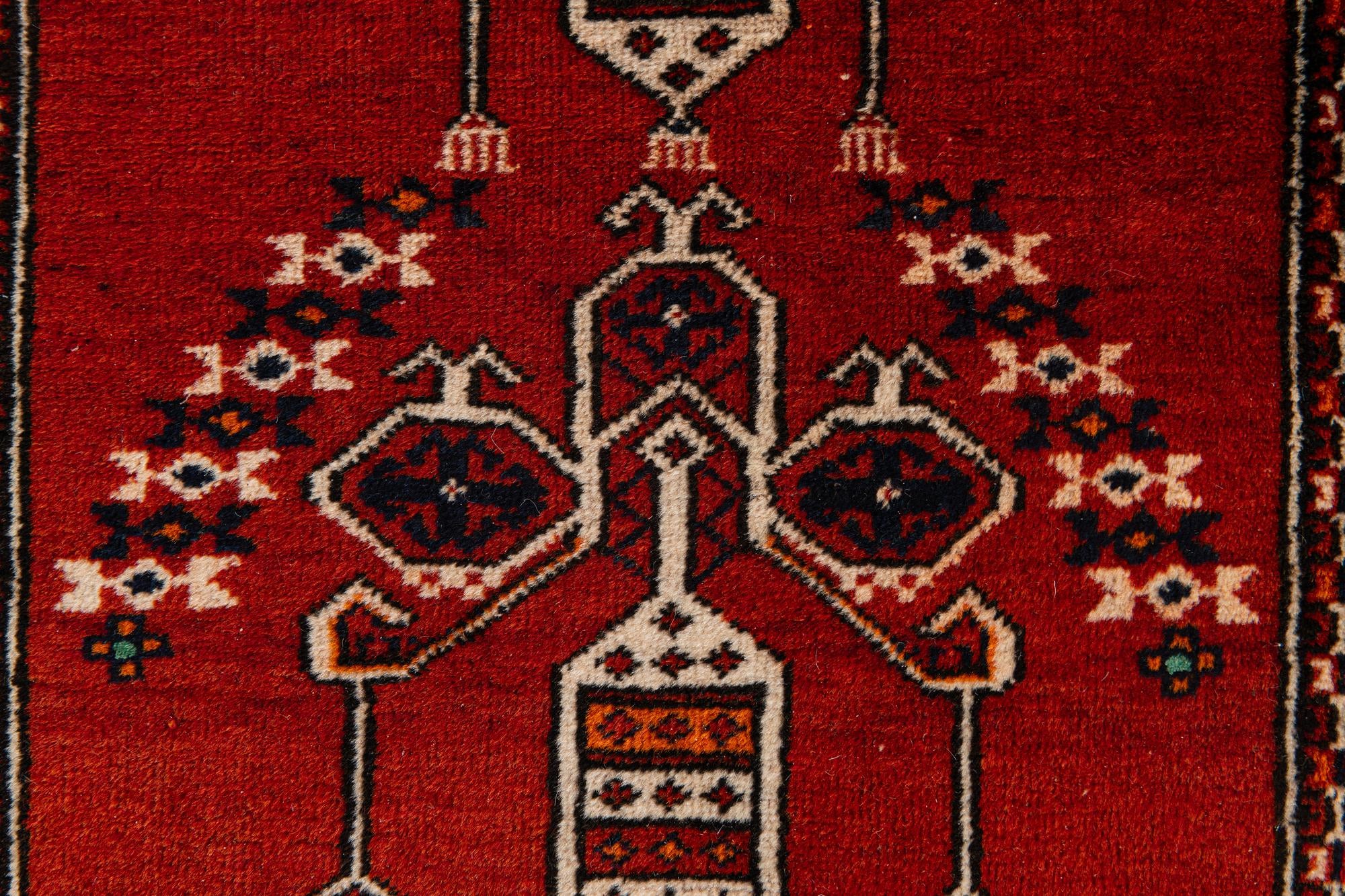90cm x 155cm anudado a mano Afghan Ersari Alfombra Oriental Lana