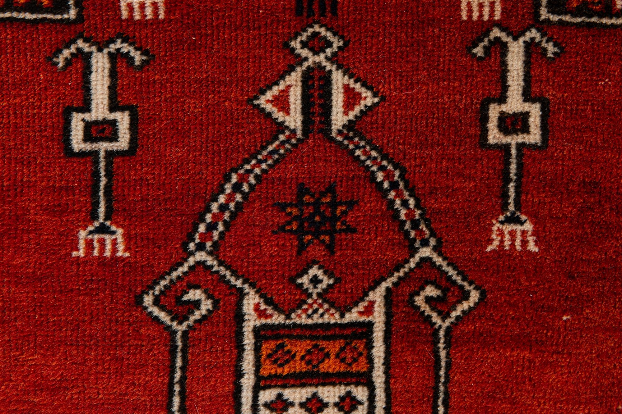 90cm x 155cm anudado a mano Afghan Ersari Alfombra Oriental Lana