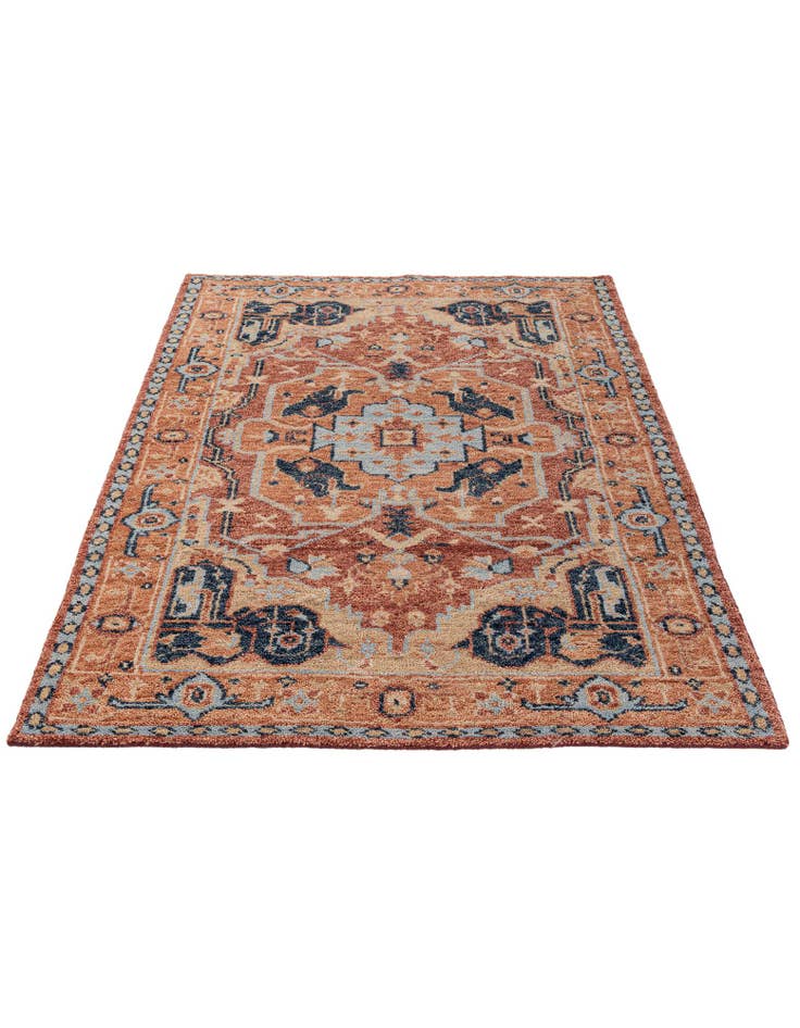 Detail image of 5' 1 x 7' 11  Hand Knotted Agra Wool Rug