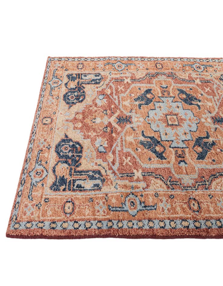 Detail image of 5' 1 x 7' 11  Hand Knotted Agra Wool Rug