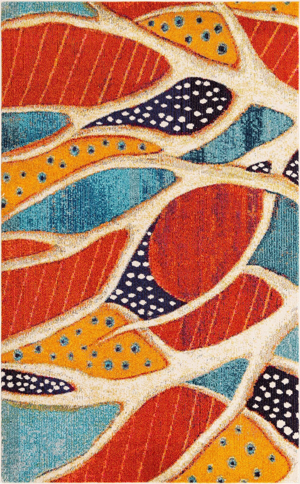 Rust Red Washable Amalfi Rug