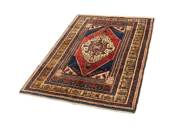 3' 9 x 5' 9 Hand Knotted Anatolian Wool Rug