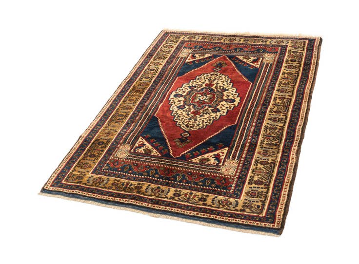 Detail image of 3' 9 x 5' 9 Hand Knotted Anatolian Wool Rug