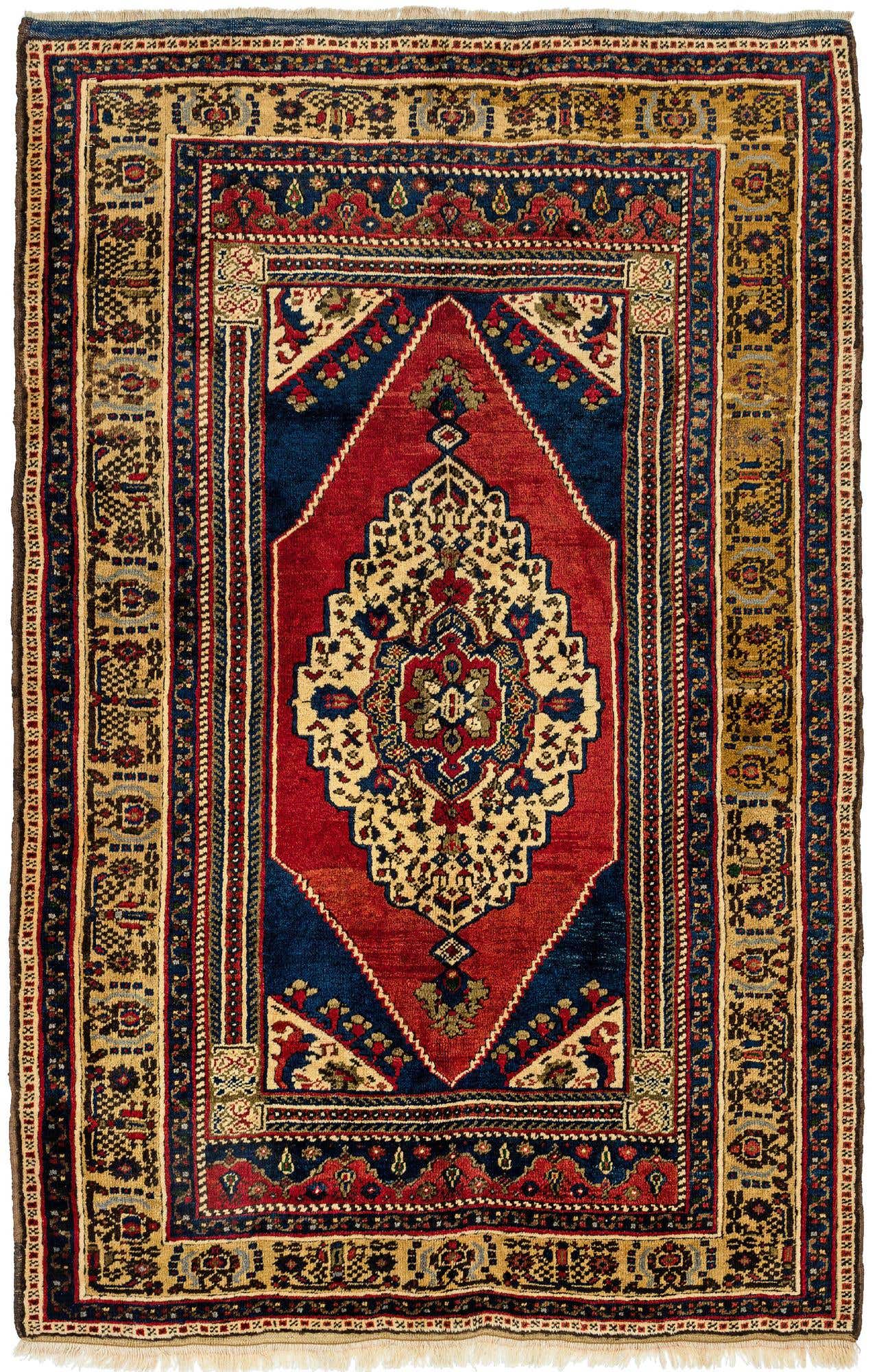 3' 9 x 5' 9 Hand Knotted Anatolian Wool Rug