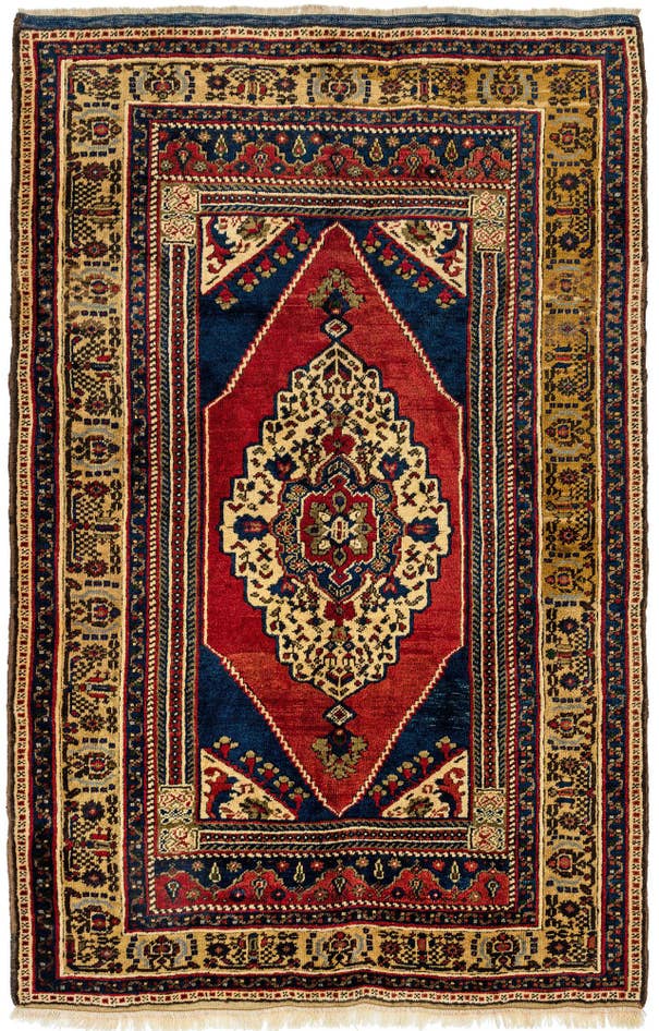 Detail image of 3' 9 x 5' 9 Hand Knotted Anatolian Wool Rug