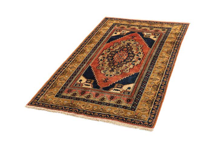 3' 10 x 6' 1 Hand Knotted Anatolian Wool Rug