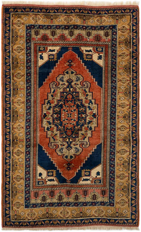 Detail image of 3' 10 x 6' 1 Hand Knotted Anatolian Wool Rug