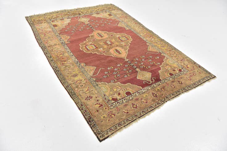 Detail image of 5' x 7' Hand Knotted Anatolian Oriental Wool Rug