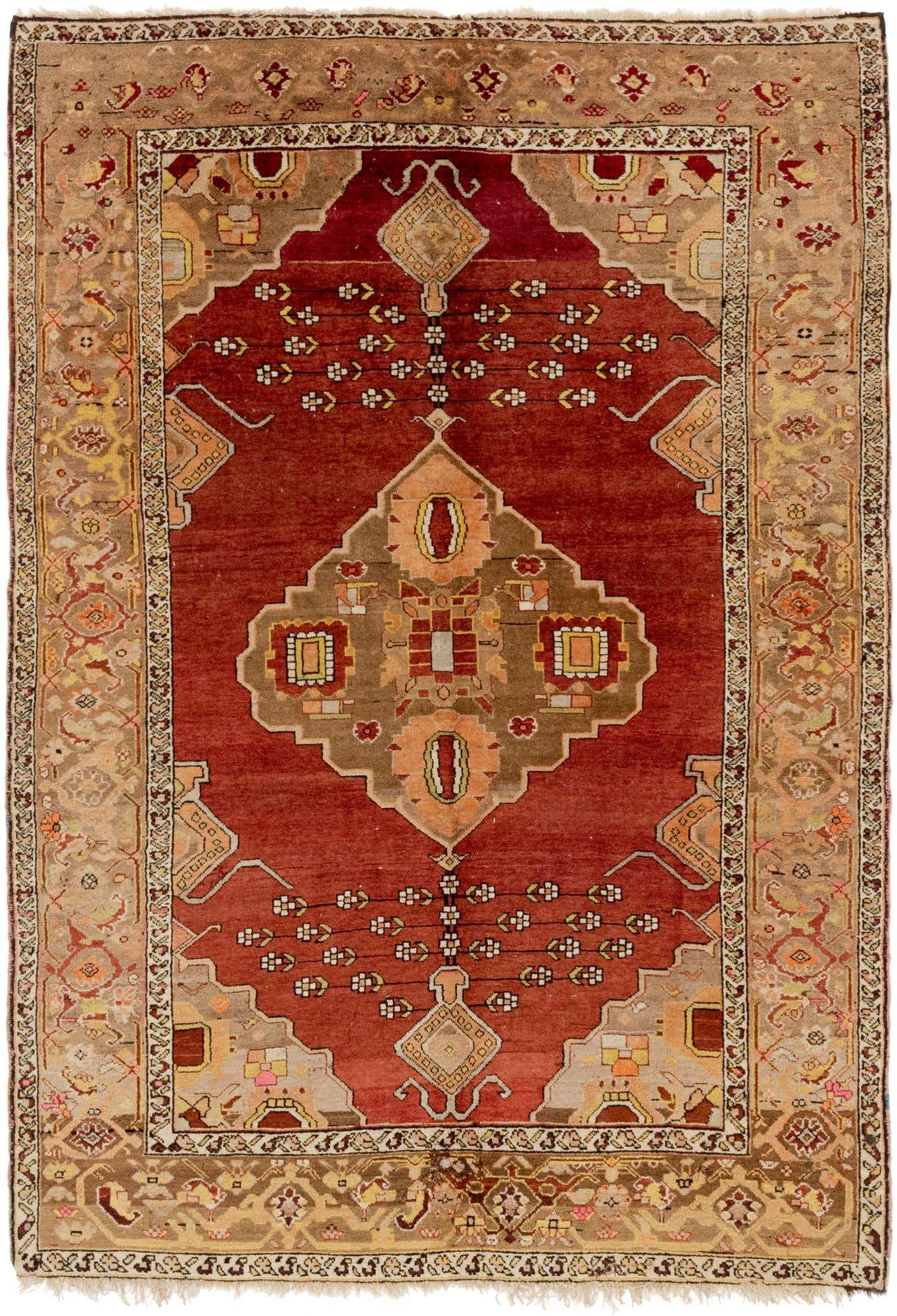 5' x 7' Hand Knotted Anatolian Oriental Wool Rug