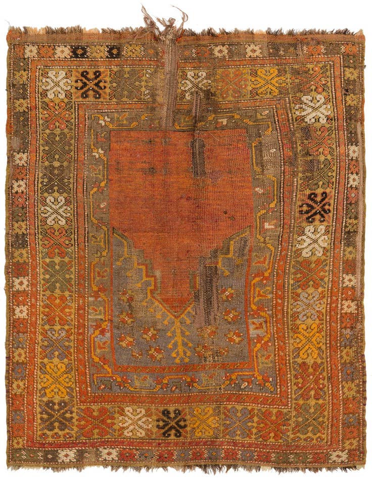 Detail image of 3' 3 x 5' Hand Knotted Anatolian Wool Rug