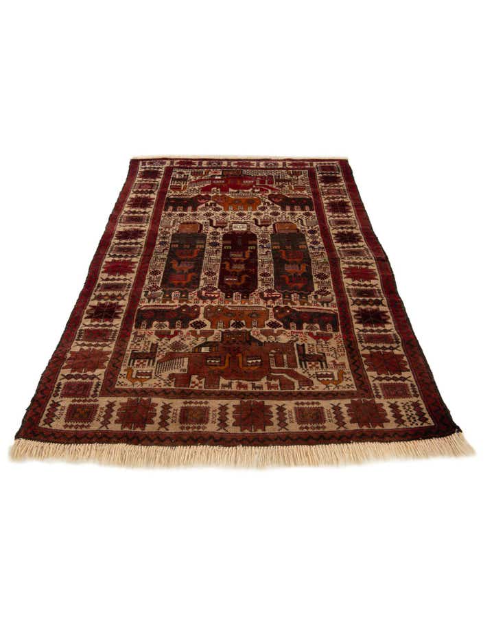 3' 3 x 5' 5 Hand Knotted Anatolian Wool Rug