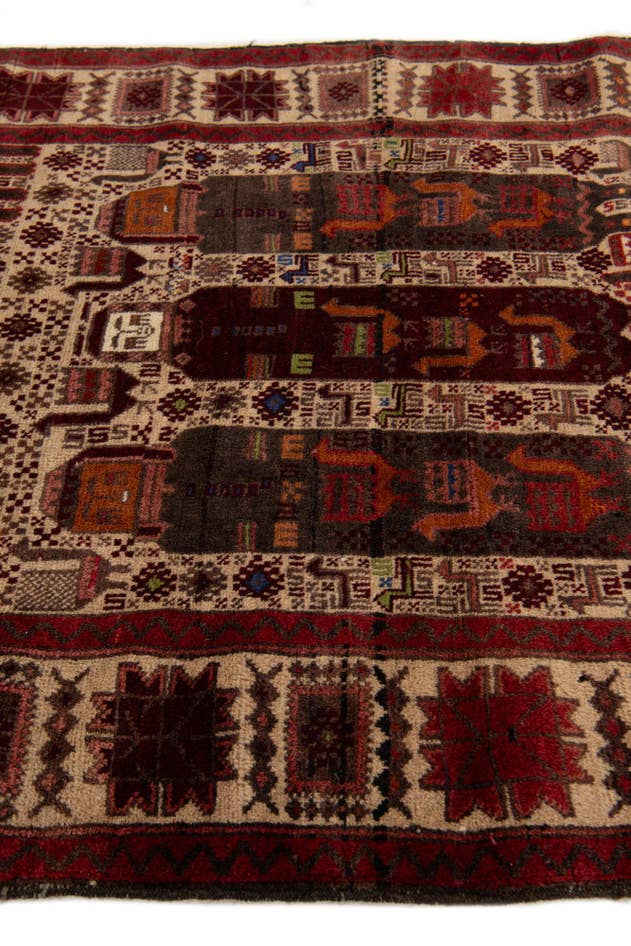 Detail image of 3' 3 x 5' 5 Hand Knotted Anatolian Wool Rug