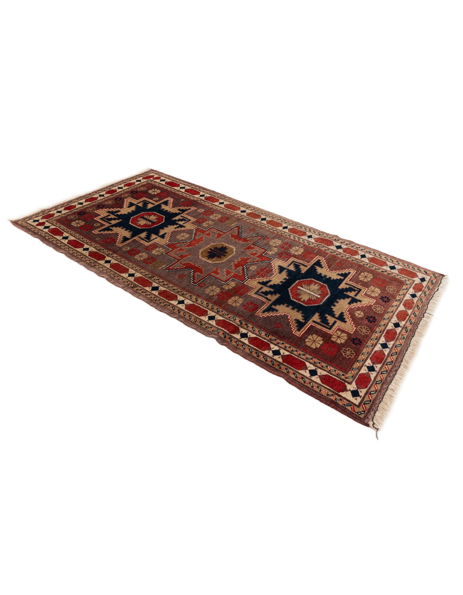 3' 7 x 6' 8 Hand Knotted Anatolian Wool Rug