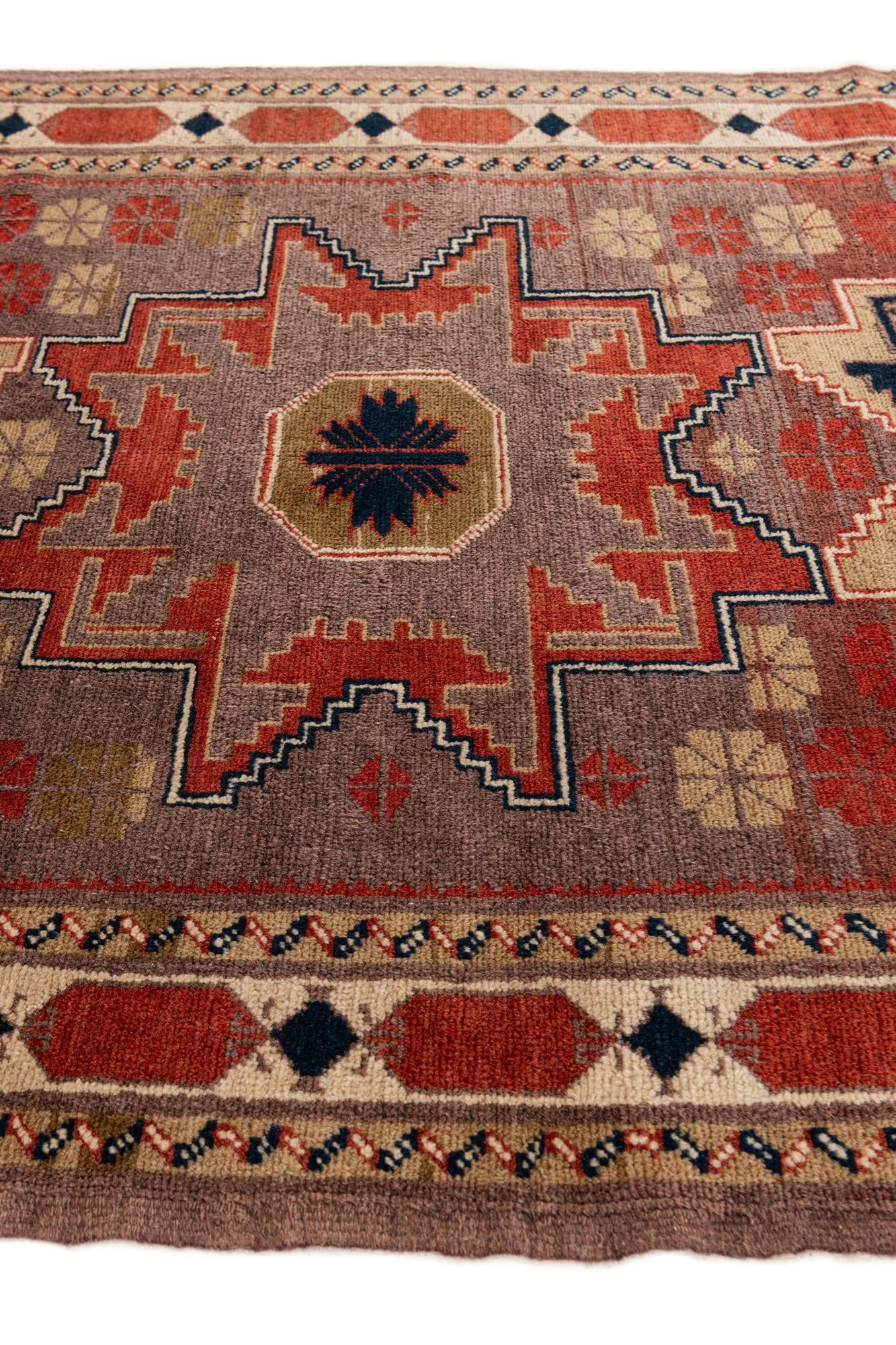 3' 7 x 6' 8 Hand Knotted Anatolian Wool Rug