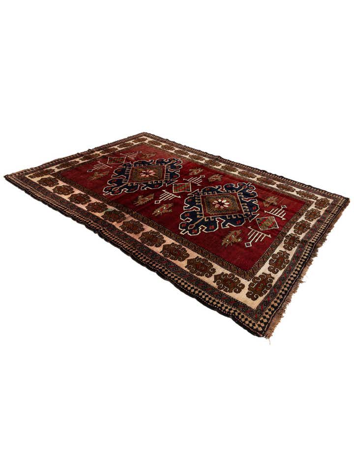 5' 5 x 7' 3 Hand Knotted Anatolian Oriental Wool Rug