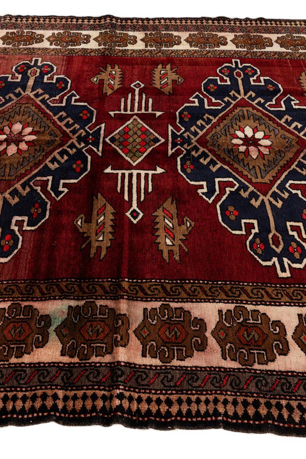 Detail image of 5' 5 x 7' 3 Hand Knotted Anatolian Oriental Wool Rug