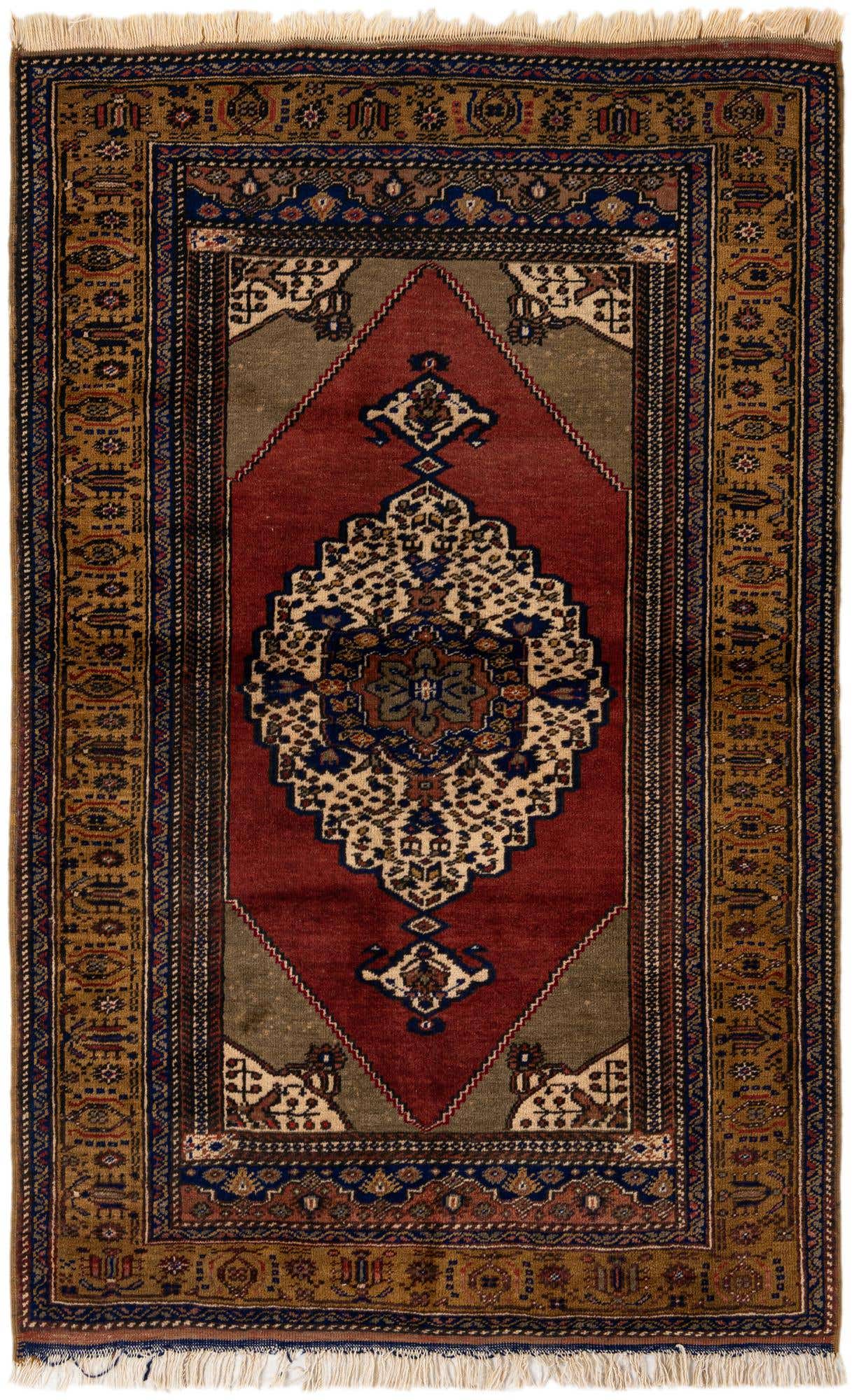 3' 7 x 5' 7 Hand Knotted Anatolian Wool Rug
