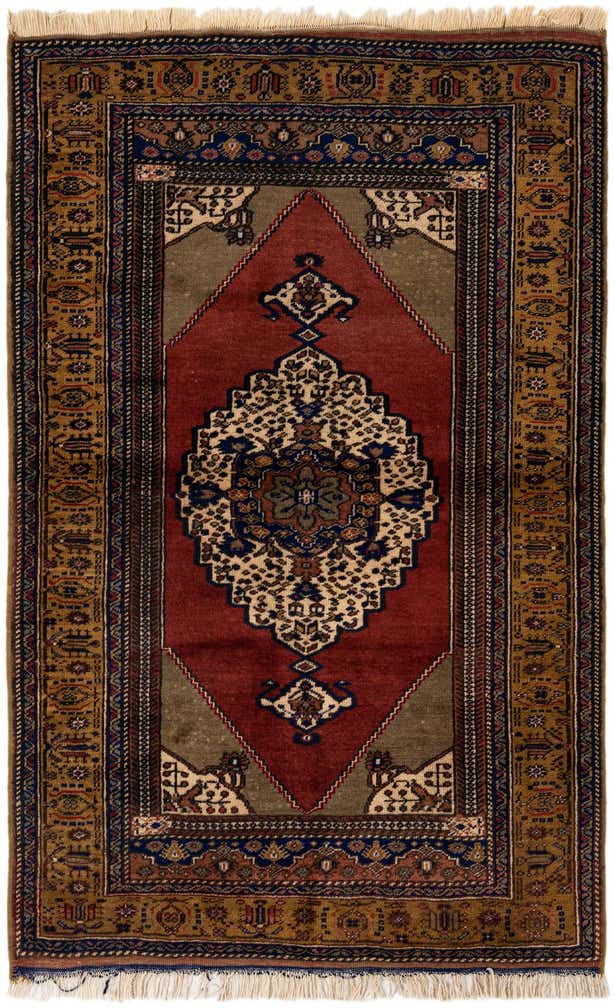 3' 7 x 5' 7 Hand Knotted Anatolian Wool Rug