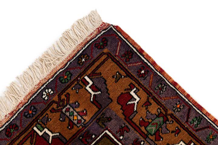 4' 3 x 8' 2 Hand Knotted Anatolian Wool Rug