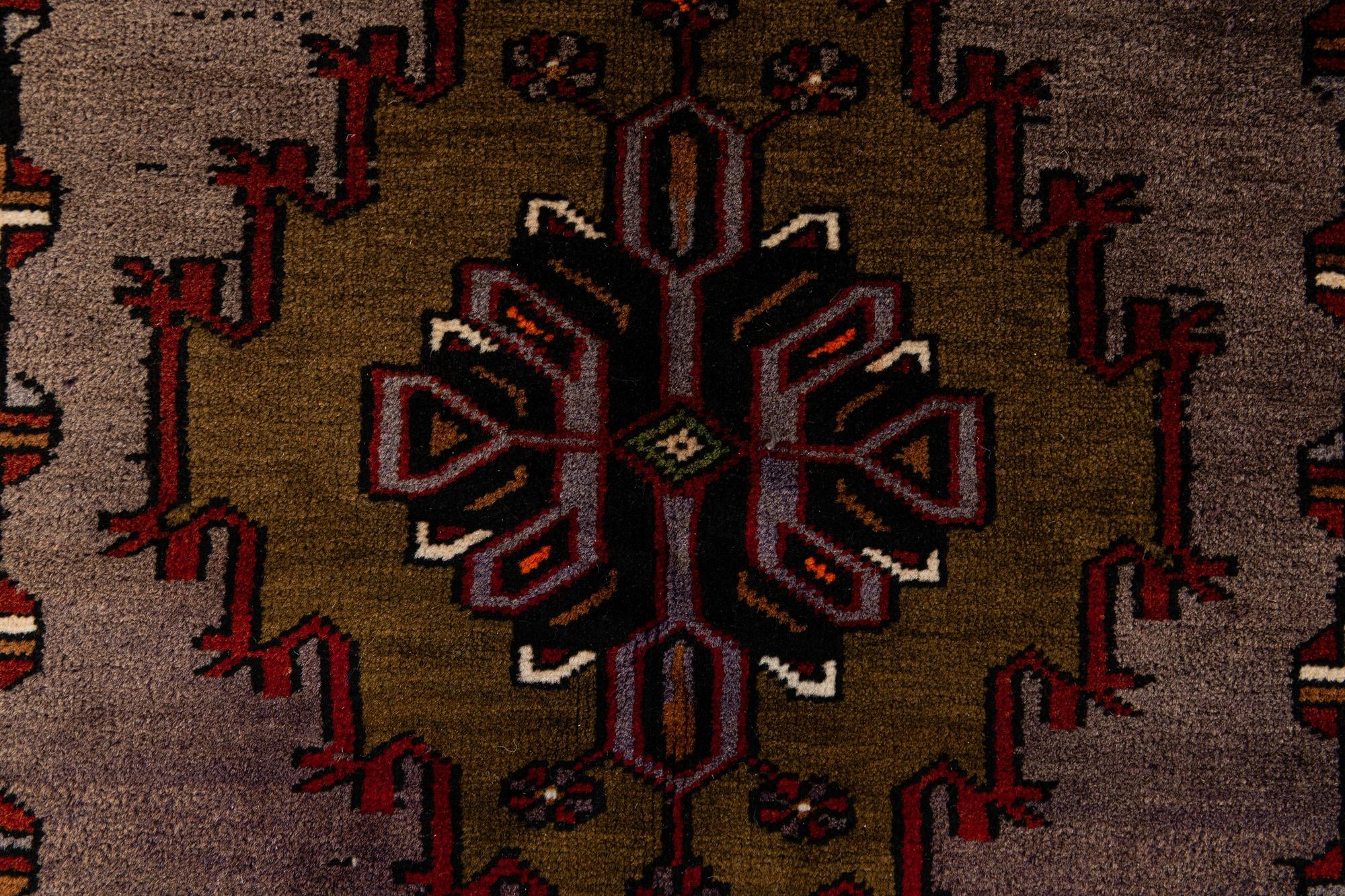 4' 3 x 8' 2 Hand Knotted Anatolian Wool Rug