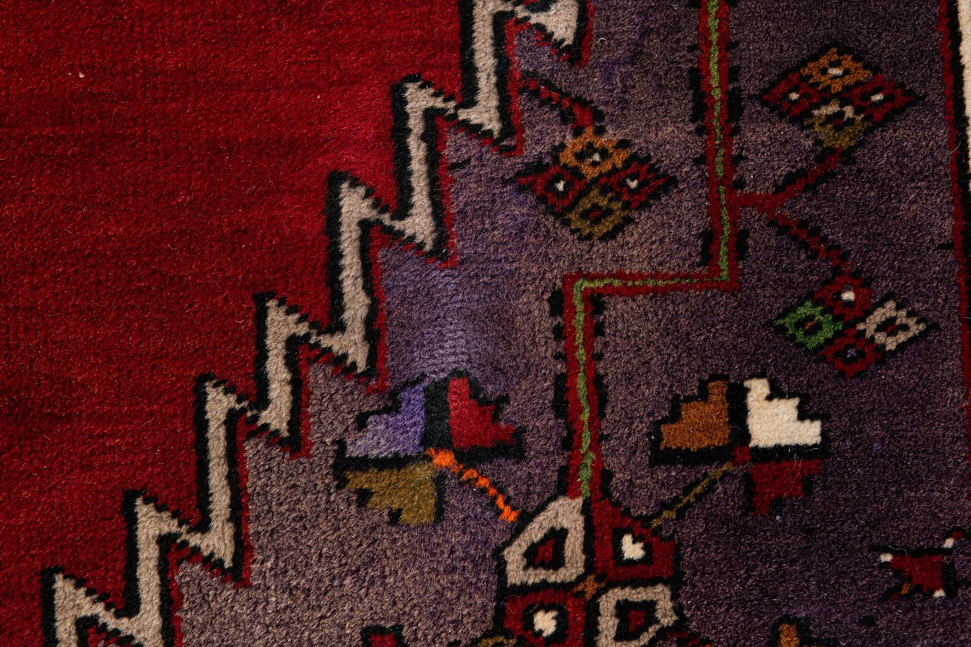 4' 3 x 8' 2 Hand Knotted Anatolian Wool Rug