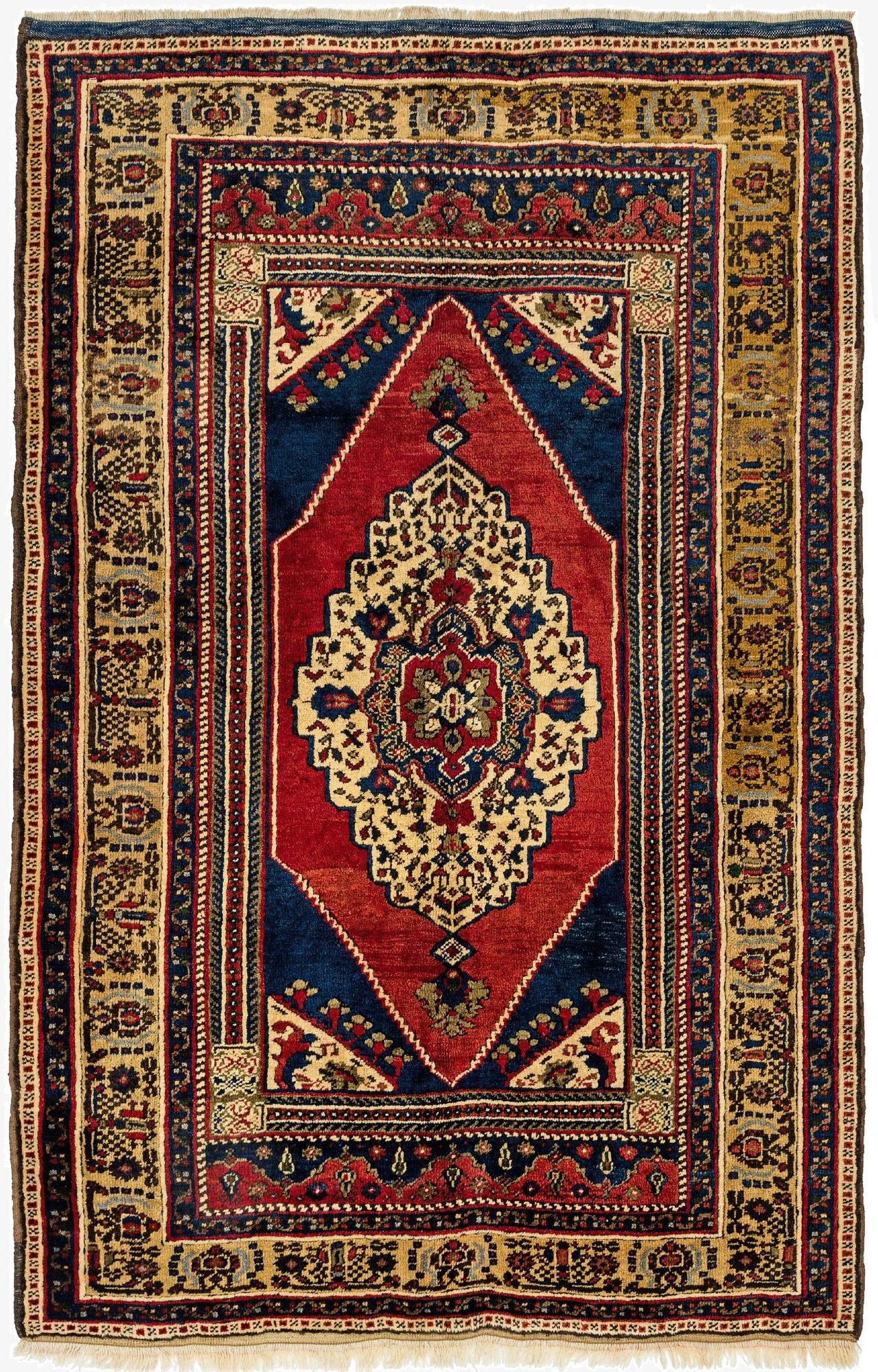 3' 9 x 5' 9  Hand Knotted Anatolian Wool Rug