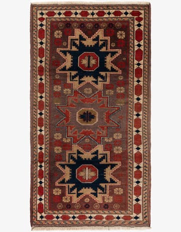 3' 7 x 6' 8 Hand Knotted Anatolian Wool Rug