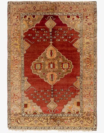 5' x 7' Hand Knotted Anatolian Oriental Wool Rug