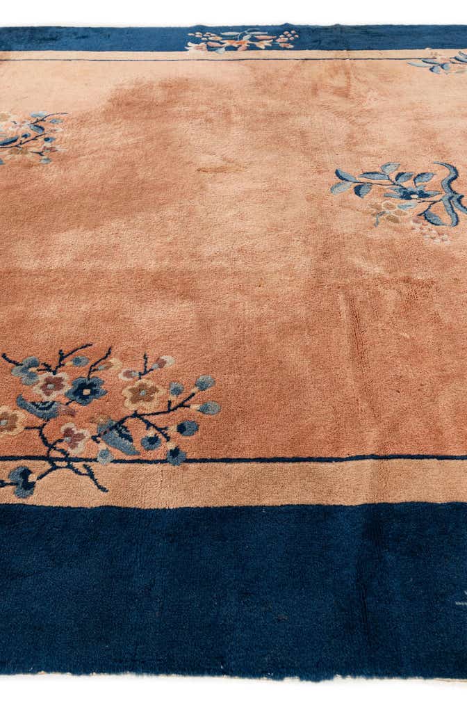 6' 10 x 10' Hand Knotted Antique Finish Oriental Wool Rug