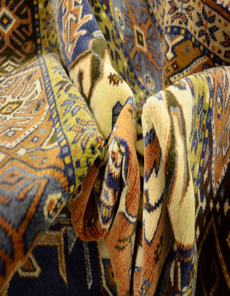 Detail image of 4' x 5' 3 Hand Knotted Ardabil Persian Wool Rug