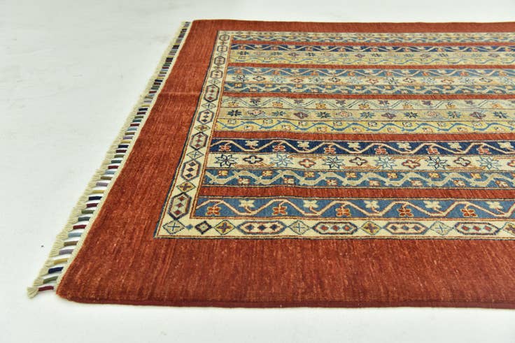 Detail image of 5' x 6' 8 Hand Knotted Ariana Ziegler Rug