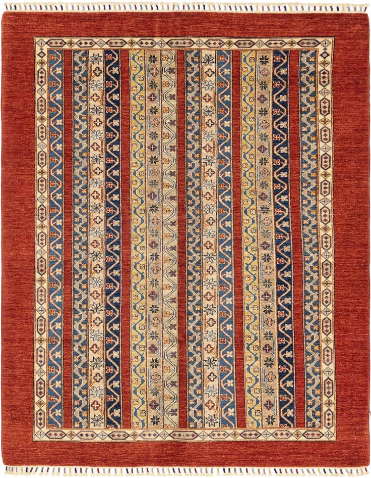 Detail image of 5' x 6' 8 Hand Knotted Ariana Ziegler Rug