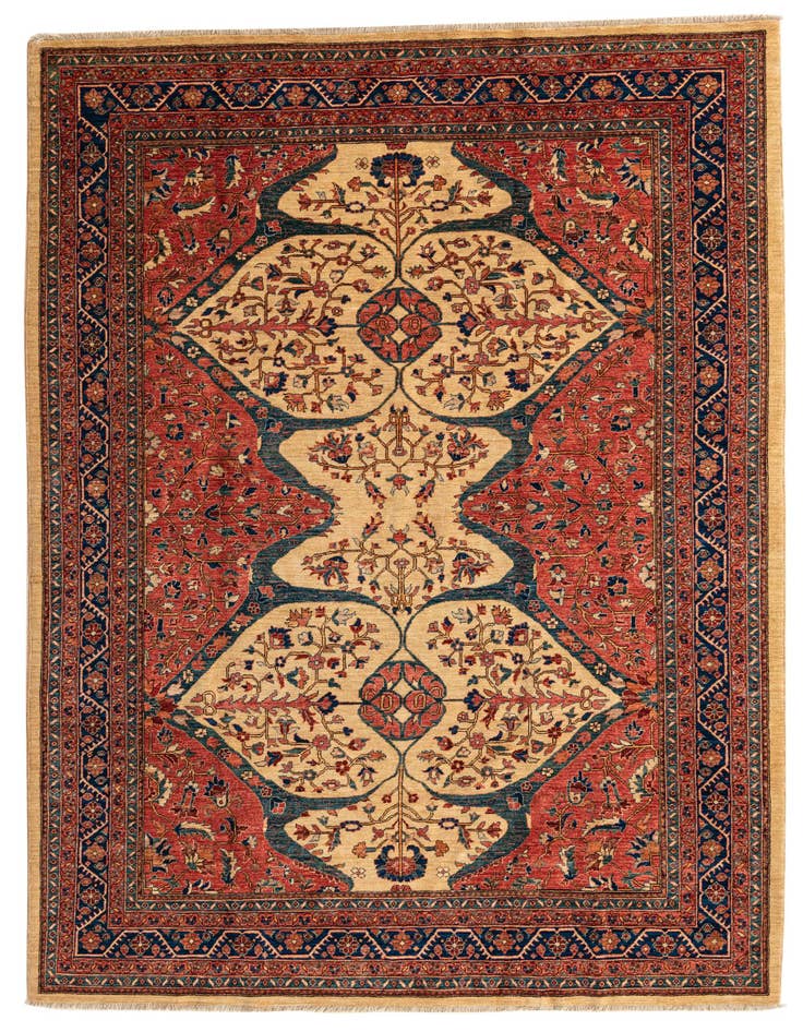 Detail image of 6' 8 x 9' 10 Hand Knotted Ariana Ziegler Oriental Rug