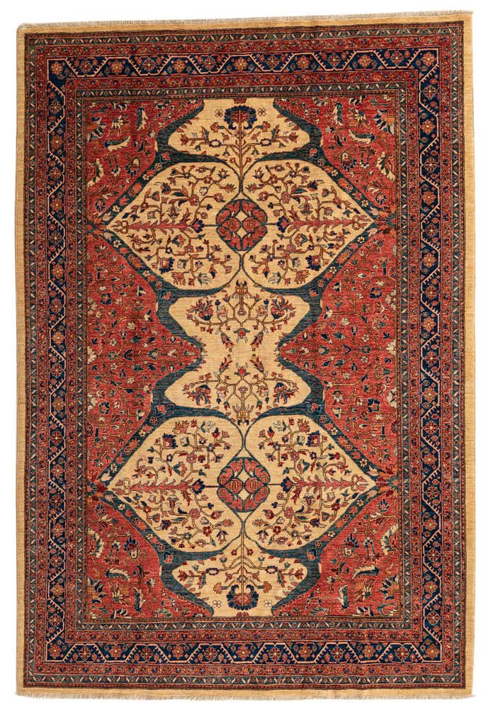 6' 8 x 9' 10 Hand Knotted Ariana Ziegler Oriental Rug