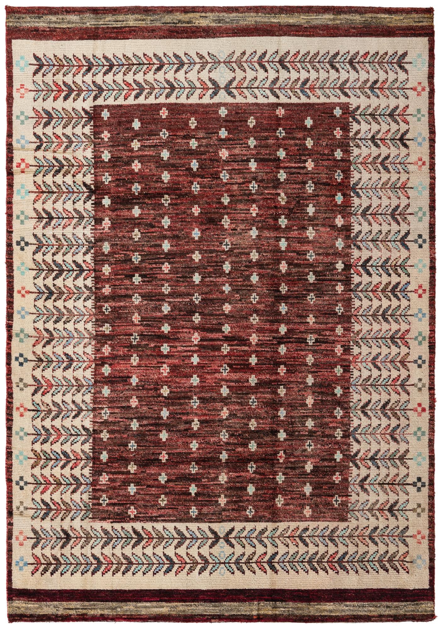 6' 8 x 9' 8 Hand Knotted Ariana Ziegler Wool Rug