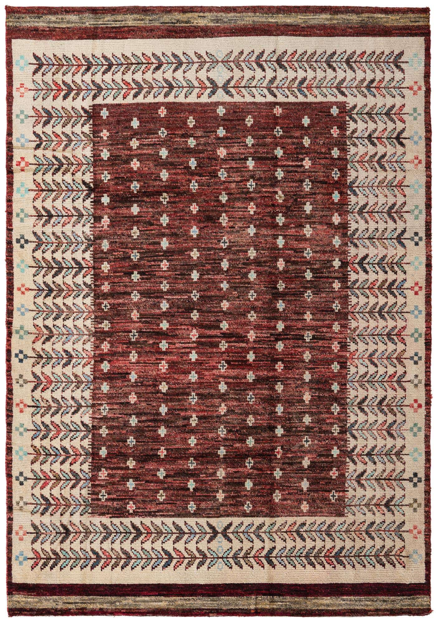 6' 8 x 9' 8 Hand Knotted Ariana Ziegler Wool Rug