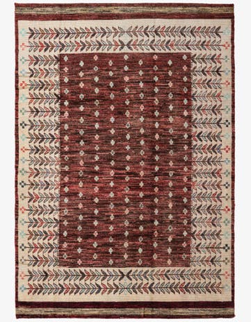 6' 8 x 9' 8 Hand Knotted Ariana Ziegler Wool Rug