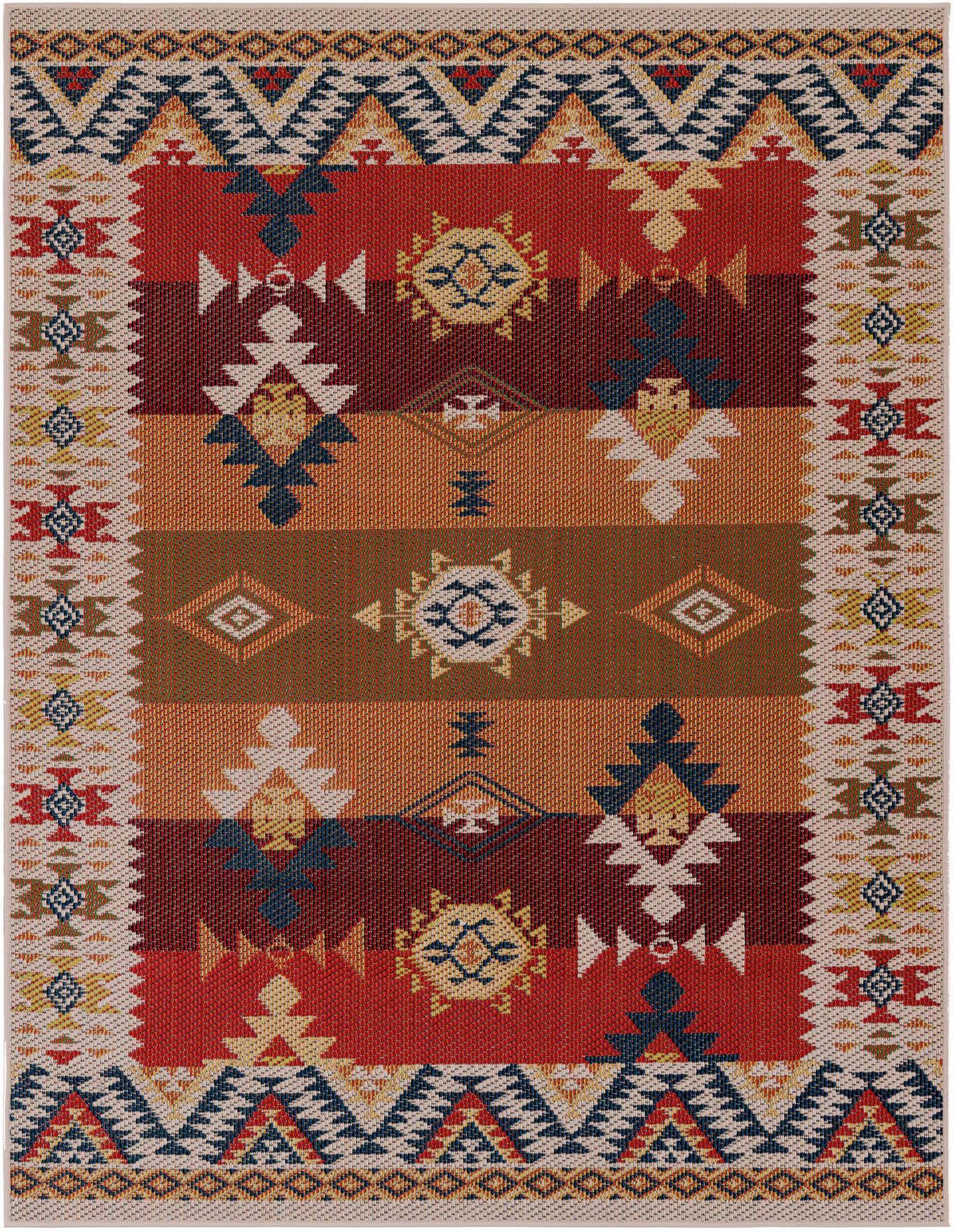 5' 3 x 8' Easy-Clean Baja Indoor / Outdoor Rug