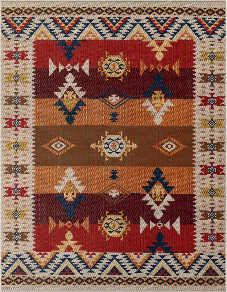 Detail image of 7' 10 x 10' Easy-Clean Baja Indoor / Outdoor Rug