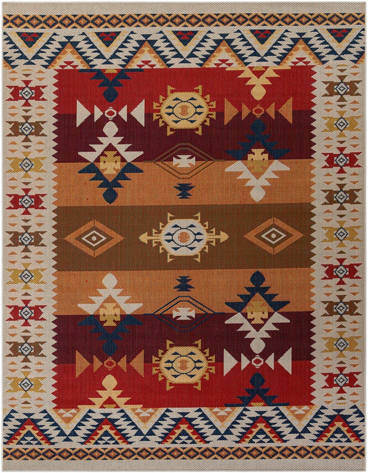 Detail image of 9' x 12' Easy-Clean Baja Indoor / Outdoor Rug