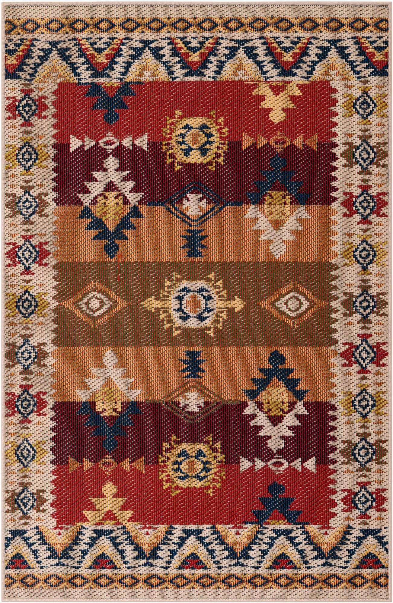 4' x 6'  Washable Baja Indoor / Outdoor Rug