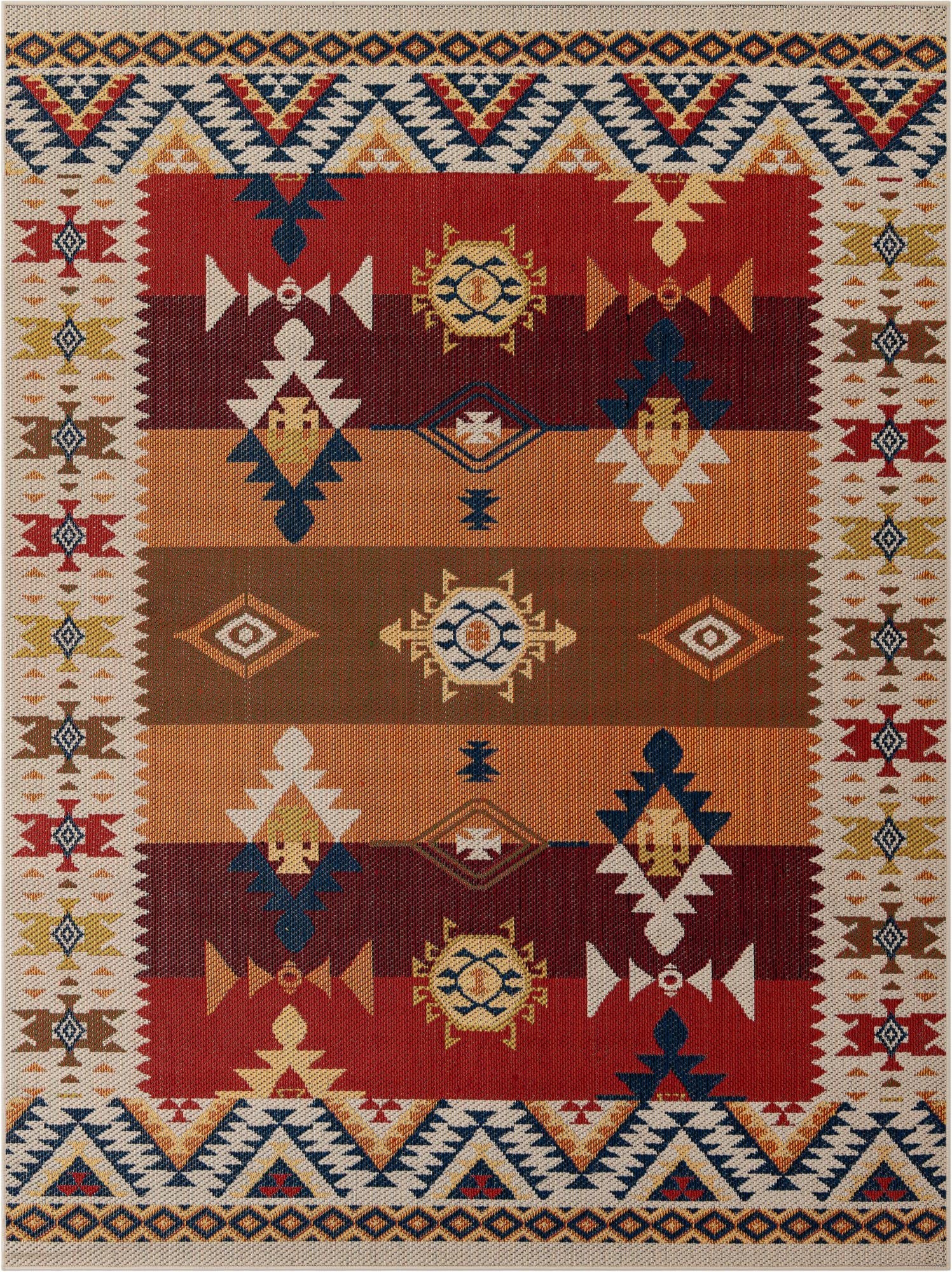 7' 10 x 10'  Washable Baja Indoor / Outdoor Rug