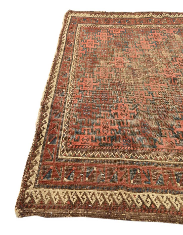 Detail image of 3' 5 x 4' 1 Hand Knotted Bakhtiar Persian Wool Rug