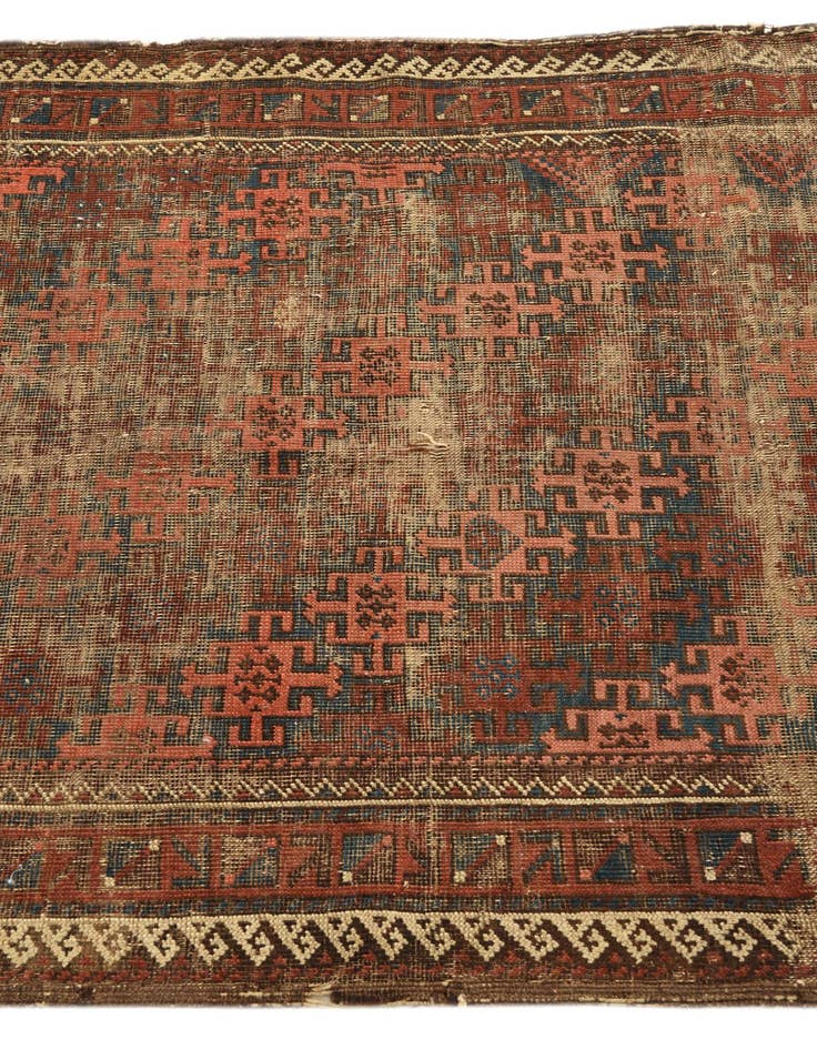 Detail image of 3' 5 x 4' 1 Hand Knotted Bakhtiar Persian Wool Rug