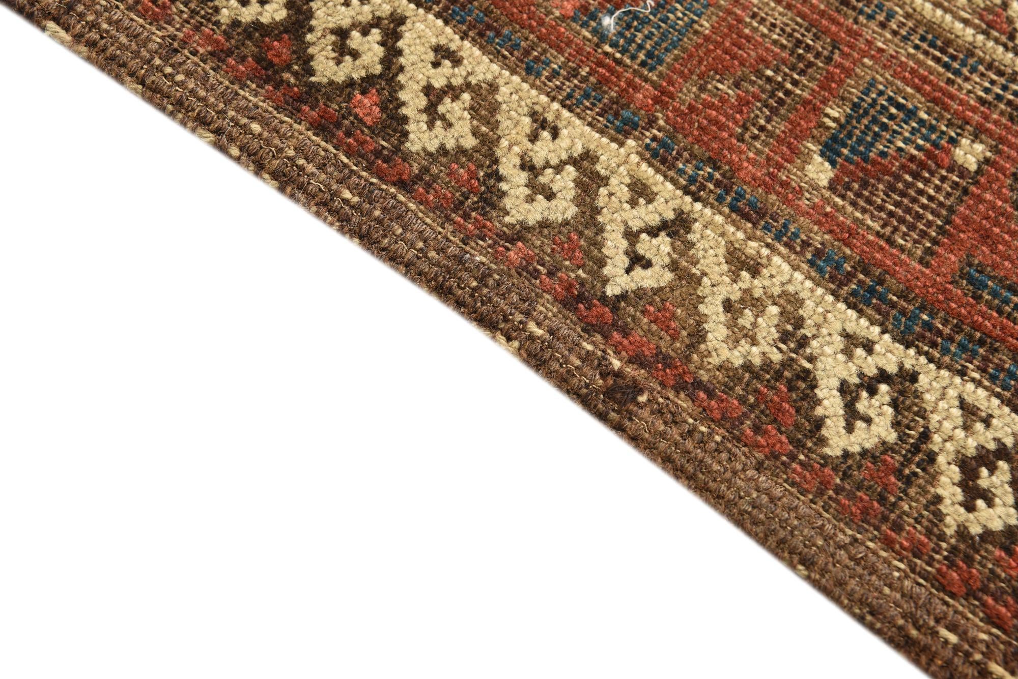 3' 5 x 4' 1 Hand Knotted Bakhtiar Persian Wool Rug