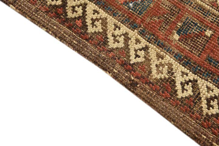 3' 5 x 4' 1 Hand Knotted Bakhtiar Persian Wool Rug