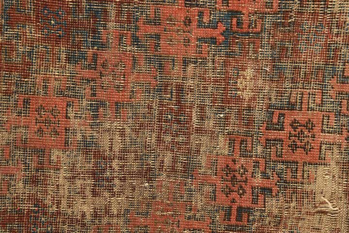 3' 5 x 4' 1 Hand Knotted Bakhtiar Persian Wool Rug