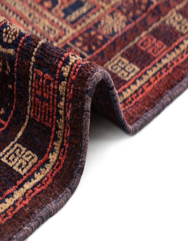 Detail image of 3' 6 x 4' 4 Hand Knotted Balouch Wool Rug