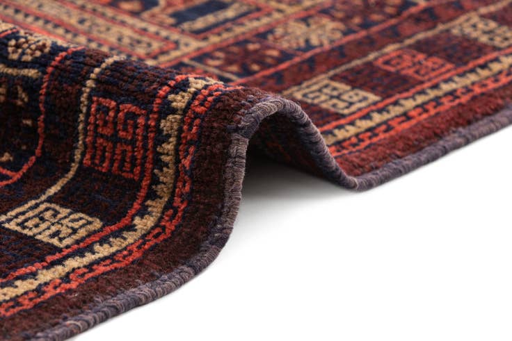 Detail image of 3' 6 x 4' 4 Hand Knotted Balouch Wool Rug